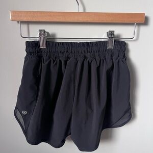 LULULEMON 4tall hotty hot Black Women's Athletic Shorts